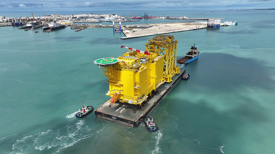 Una de las plataformas. - Dragados Offshore