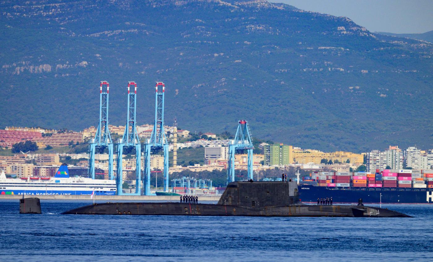 Imagen del submarino en Gibraltar - David Parody